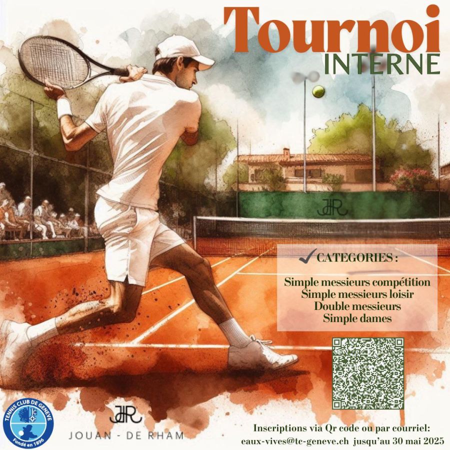Jouan - de Rham sponsor du tournoi interne du Tennis Club de Genève